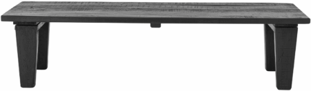 Bloomingville Riber sofabord - sort genbrugstræ, nordisk rustik design, H36ÃB150ÃL60 cm